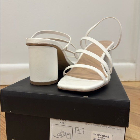 Abercrombie & Fitch White Strappy Heels - Picture 2 of 5
